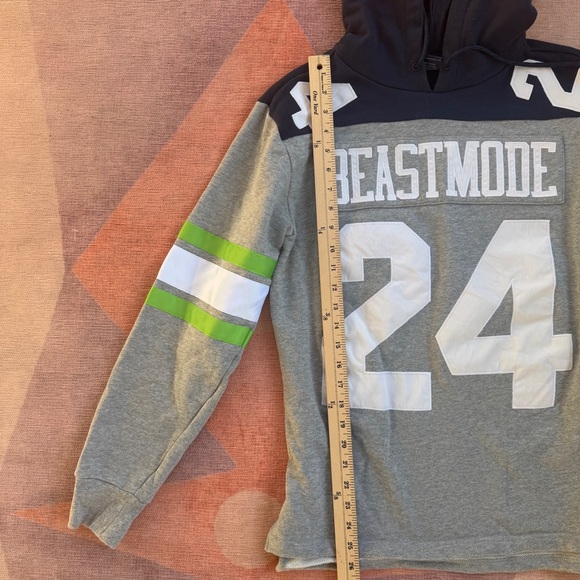 Beast Mode Seattle Seahawks Jersey Hoodie S - Picture 6 of 7